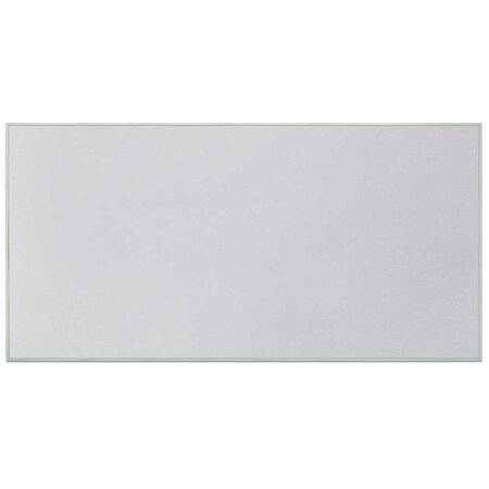 United Visual Products Corkboard, Fabric, Blk/Pumc, 2 Door, 60x36" UV304-BLACK-PUMICE